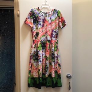 LuLuRoe tie-dye Amelia dress.